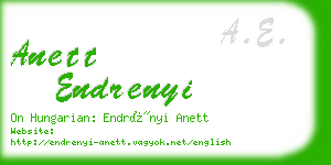 anett endrenyi business card